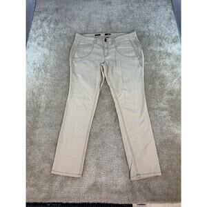 ANA A New Approach Womens Jeans Size 16 Beige Khaki Brown Skinny Stretch D768